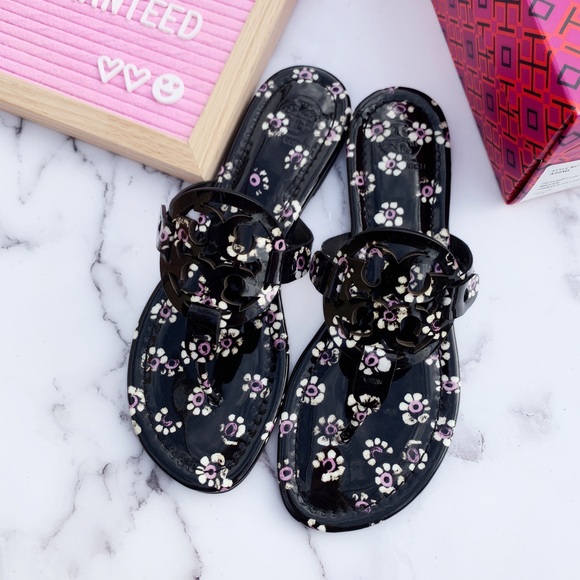 NWT Tory Burch Miller Sandals Parent floral 7.5 - Picture 2 of 8